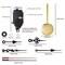 Silent Quartz Pendulum Clock Mechanism – Wall Clock Movement Repair Kit – DIY Replacement Parts for Swing Clock